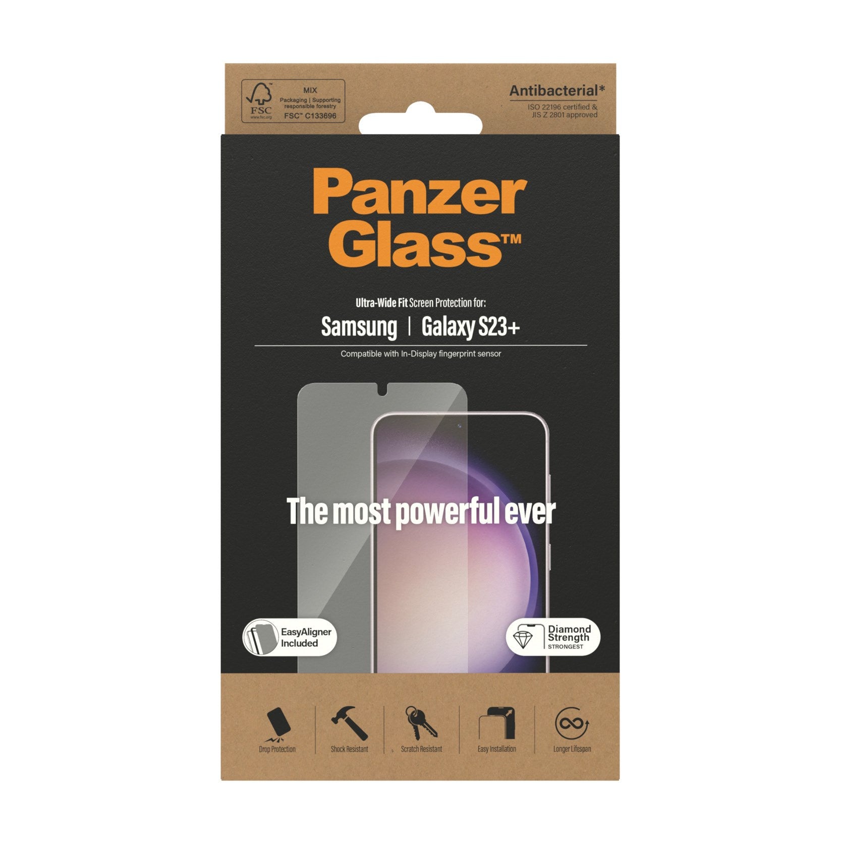 PanzerGlass® Displayschutz Samsung Galaxy S23+ | Ultra-Wide Fit m. EasyAligner